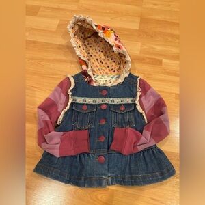 Matilda‎ Jane Jean Jacket with Floral Hood